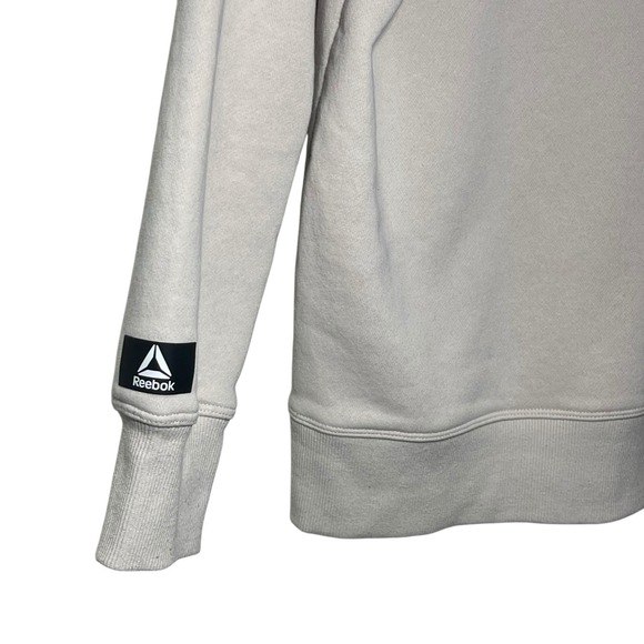 Reebok Crew Neck Long Sleeve Sweater/Size Large Retro Early 2000s/Beige - Picture 4 of 4